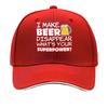Fun I Made Beer Disappear Printed Adjustable Distressed Hat Casual Outdoor Hat Great Gift for Be Sandwich Baseball Cap