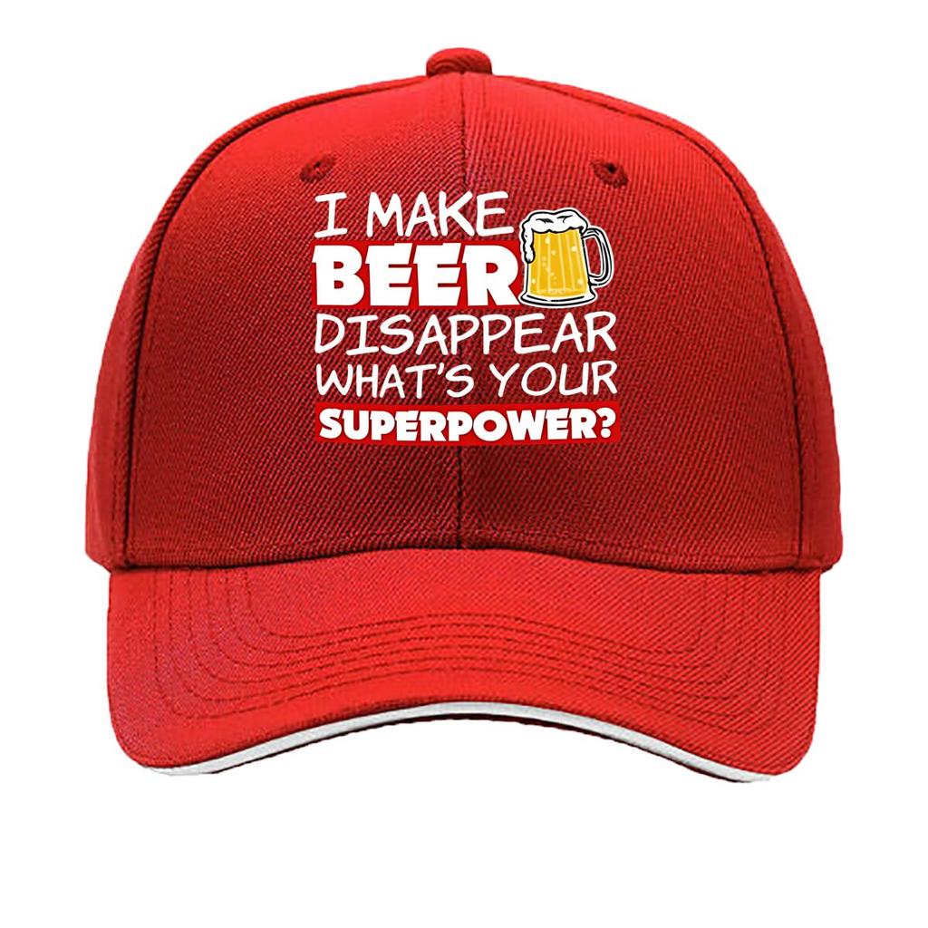 Fun I Made Beer Disappear Printed Adjustable Distressed Hat Casual Outdoor Hat Great Gift for Be Sandwich Baseball Cap