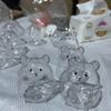Transparent Acrylic Keychain Cat Hair Storage Capsule Handmade Hamster Hair Storage  DIY Pendant