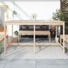 VidaXL Table de jardin 203,5x90x110 cm bois massif de pin 824102