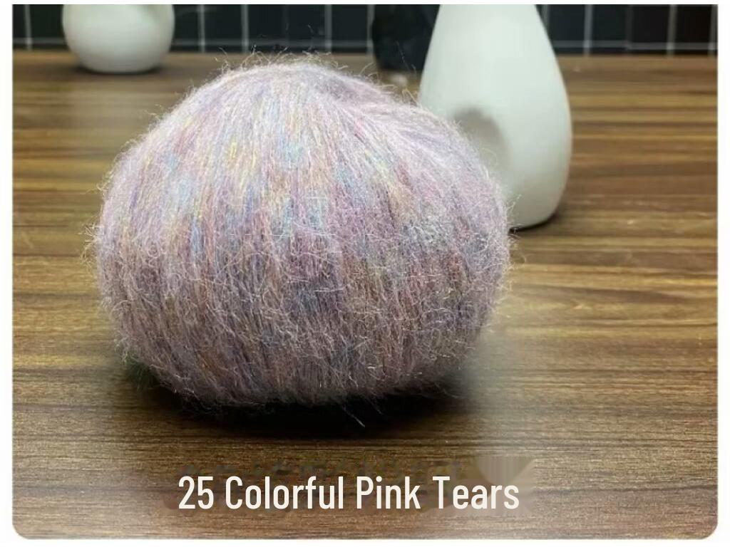 New Glitter Mohair Yarn for DIY Scarves and Baby Items