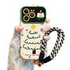 Dog Christmas Tree for Apple 17PRO Phone Case 16 Large Window 15 Matte 14 Anti Drop 12/11 Soft Case X