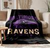 Baltimore Ravens  Soft and comfortable flannel Suitable for sofas living rooms outdoor camping travel and also makes a great anniversary gif