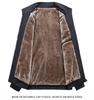 Men's Warm Velvet Jacket, Stand Collar, Versatile for All Ages, Casual Fit for Autumn & Winter