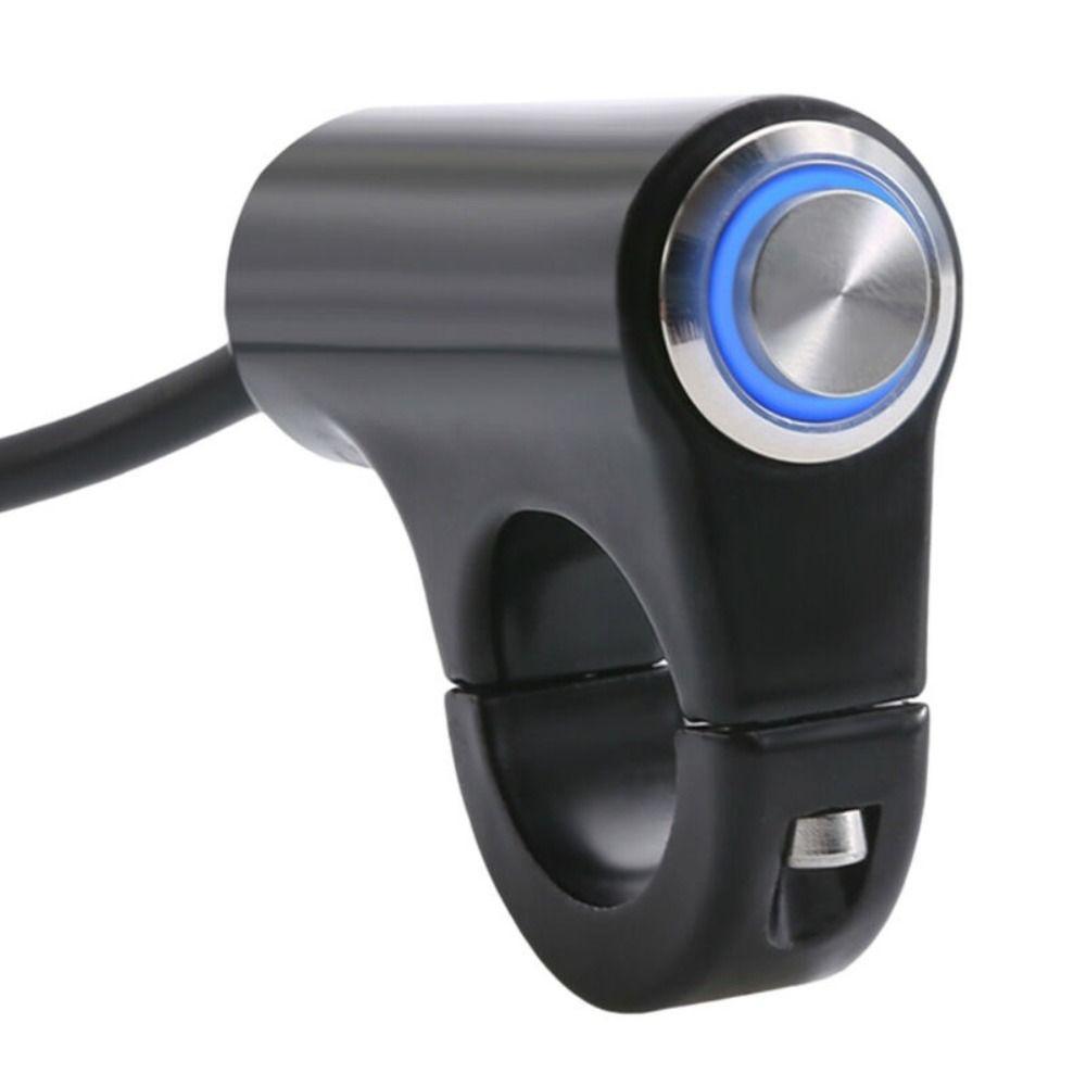 Self-locking Motorcycle Handlebar Switch Aluminum Zinc Zinc Alloy ON/OFF Light Push Button  Motorcycle Tuning