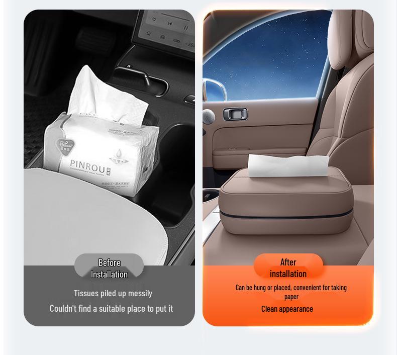 Zhiji LS9 Car Tissue Box: 26 Stylish Seat Back Hanging Tissue Bags and Decorative Accessories