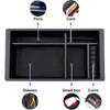 Center Console Organizer Compatible With 2015- Chevy Yukon Tahoe Suburban And 2014-2018 GMC Sierra Silverado Tray Accessories Armrest Storage-Full