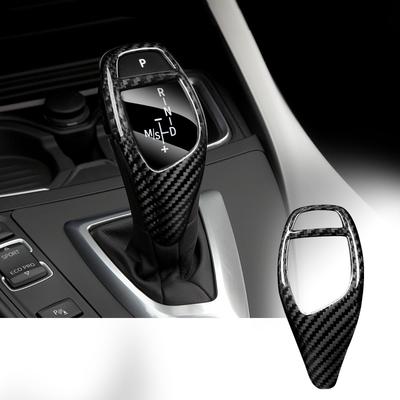 Real Carbon Fiber Gear Shift Knob Head Cover for BMW I8 T-carbon F20, F21, F22, F23, F30, F32, F33, F34, F35, F36, F06, F12, F13, F25, F26, F15, F16,