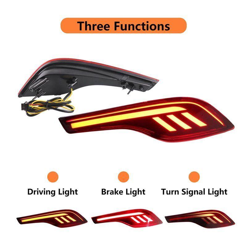 LED Rear Bumper Reflector Lights Accessories For Honda CRV CR-V 2017- Turn Signal Brake Tail Light Replacement