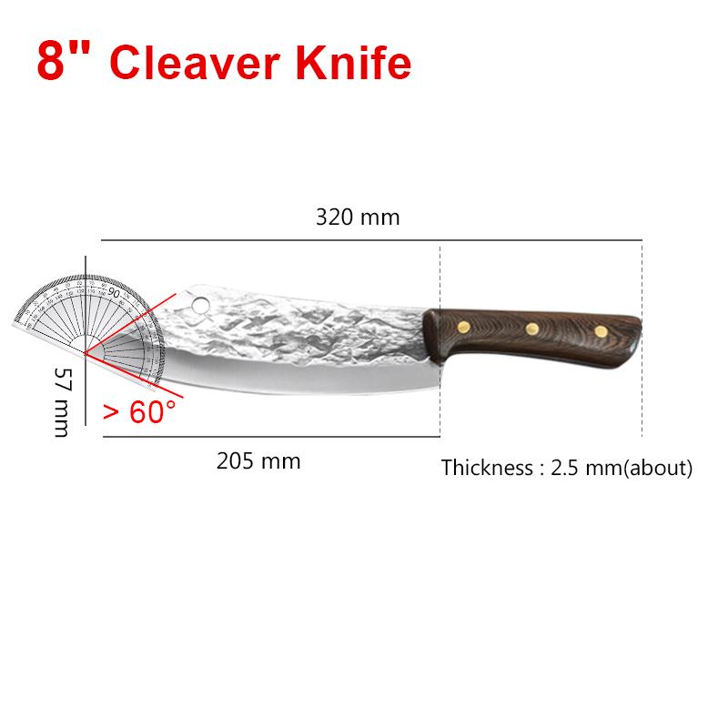 Butcher Boning Knives Cleaver Meat Chopping Vegetables Kitchen Knives Hand Forger Blade Chef Knife Stainless Steel Slicing Knife