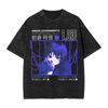 Manga Graphic T-shirt Washed Oversized T Shirt Men Women Clothing Casual Soft Cotton Short Sleeve Tees