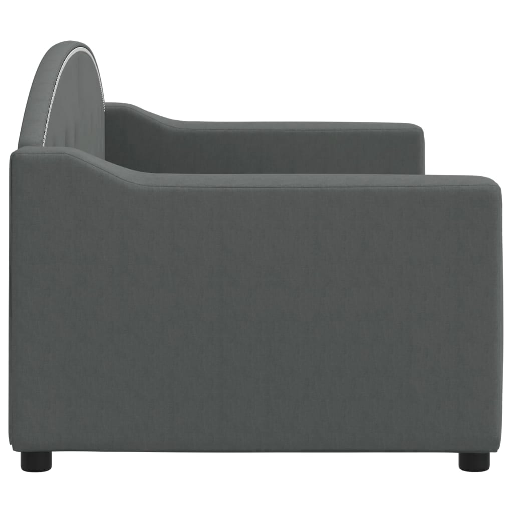 Daybed Dark Grey 80x200 Cm Fabric