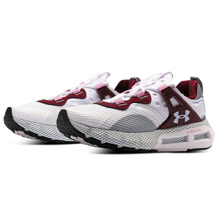 Under Armour Hovr Mega Movement Nm Durable Low-Top Running Shoes Women sneaker White Gray Red 3023873-107