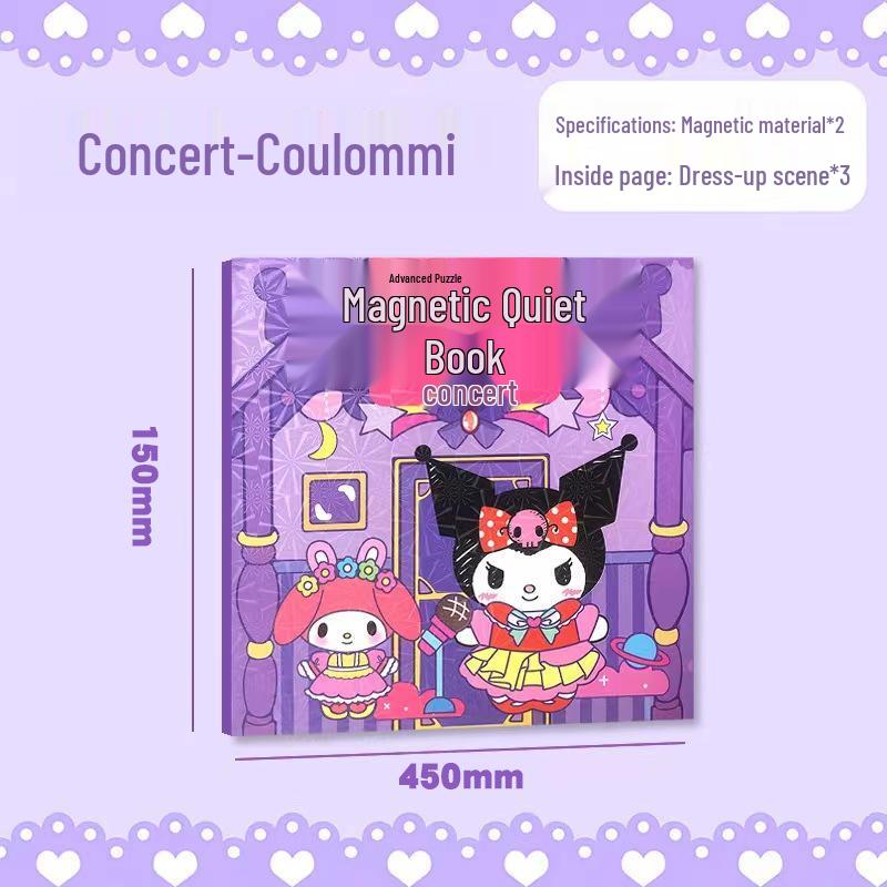 Magnetic Quiet Book: Full Series with Pre-Cut Magnetic Stickers - Ideal Children's Gift for Relaxation