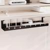 Space Saving Retractable Cable Storage Rack No Drilling Under Desk Cable Shelf  Computer Desk