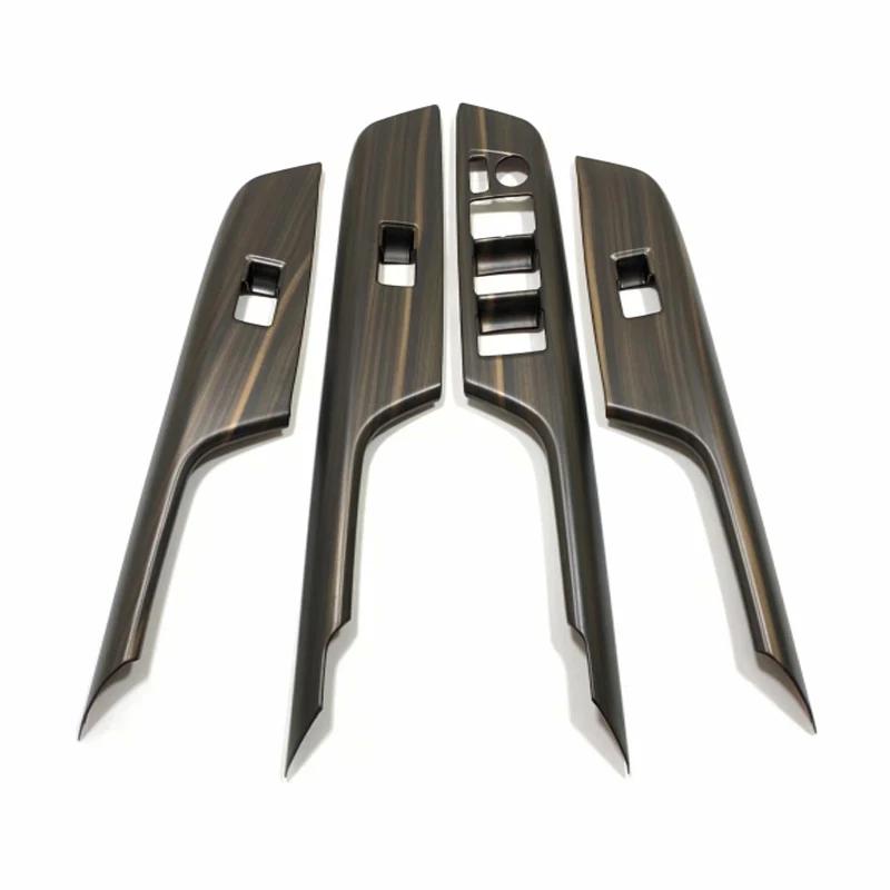 LHD RHD For Toyota Harrier Venza  21 23 2024 ABS Wood Car Window Lift Switch Panel Stickers Door  Inner Armrest Frame Cover