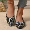 Leopard Shoes 2025 New Women Flats Woman Casual Shoes Pointe Toe Spring Summer Flat Fashion Ladies Shoes Slip-on Big Size