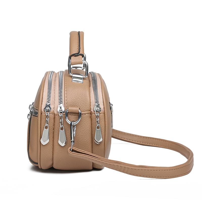 New Handbag Mini Small Round Bag Fashionable Shoulder Bag Simple Messenger Bag