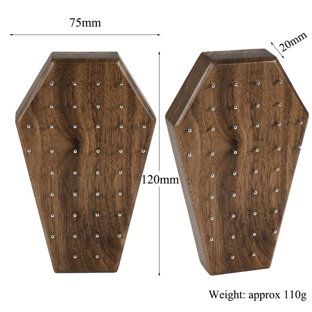 Solid Wood Stand Labret Dermal Anchor Body Piercing Jewelry Top Display Seller Cases Display Tool with Screw Thread