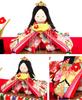 Hina Doll Ryukodo Crepe Compact Hina Doll Case Decoration Ten People Decoration Candy Red Rhinestone Acrylic Case Water Cherry Color 2.Flowing