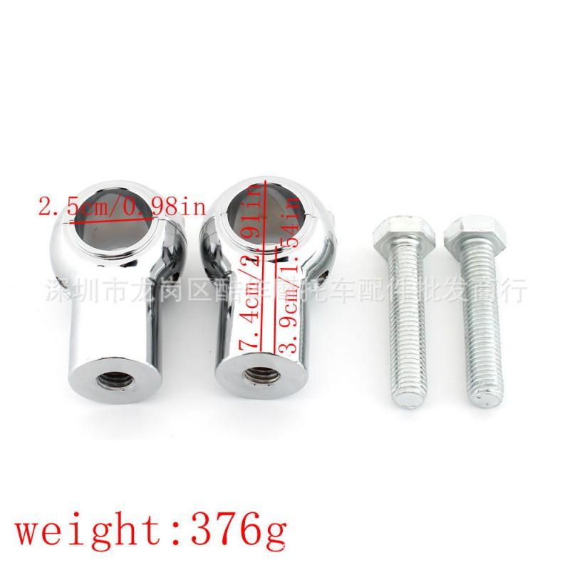 Harley-Davidson Handlebar Riser Spacer 2 Inch Tall Black Or Chrome Finish Universal Fit Touring Sportster Softail