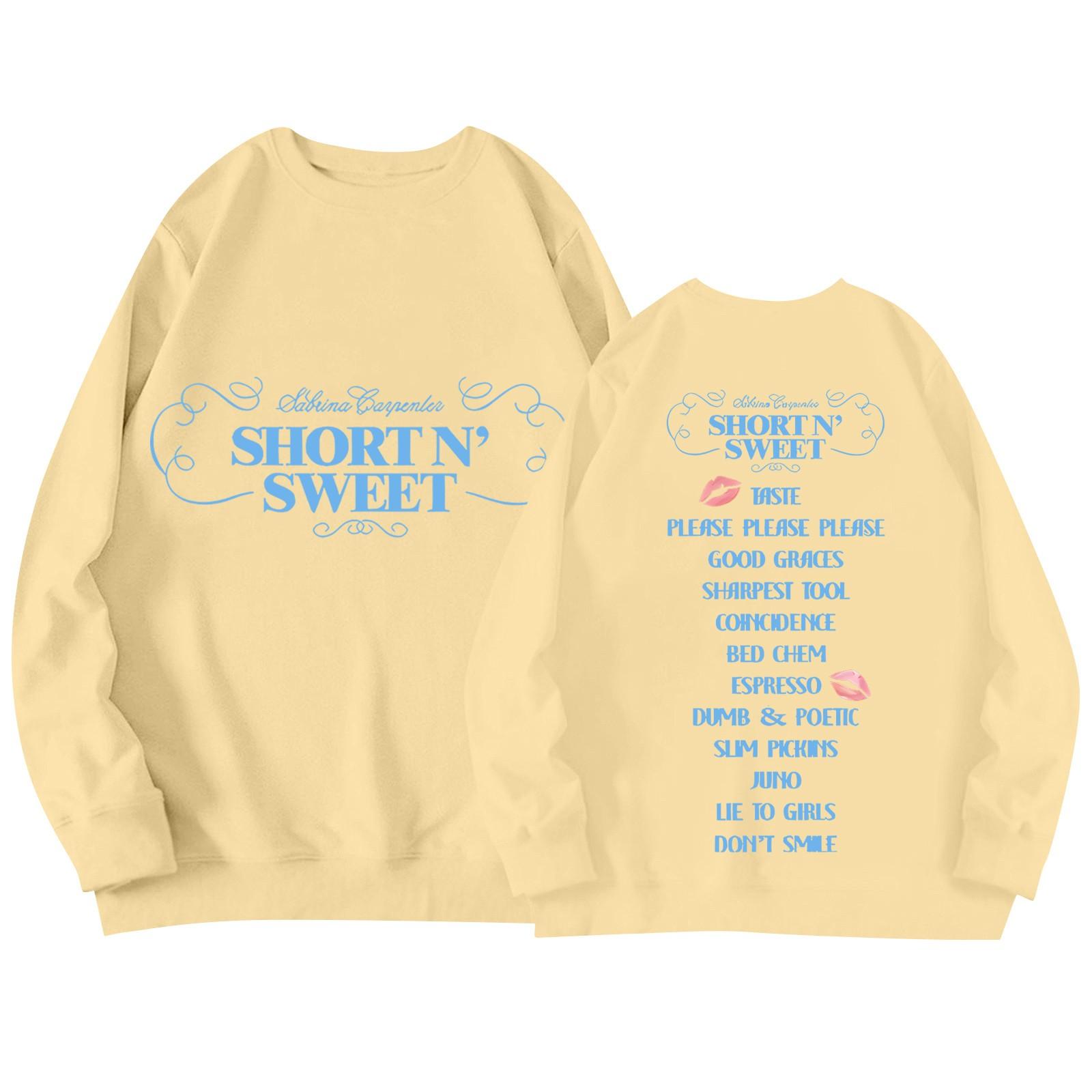 

Женская повседневная свободная однотонная толстовка с круглым вырезом и длинными рукавами с принтом M бежевый