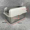 Top-Entry Stainless Steel Cat Litter Box with Anti-Splash Cover