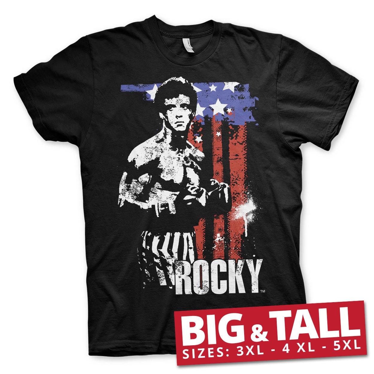 Licence Officielle ROCKY Drapeau Américain Gros Grand 3XL 4XL 5XL Tailles M