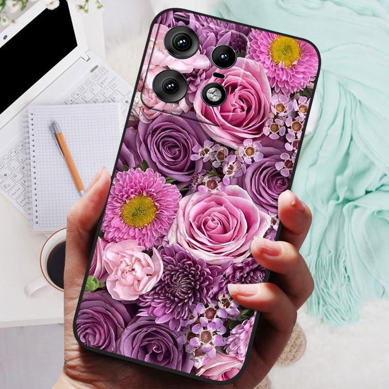 Etui na Moto Edge 50 Pro Luksusowe Zwierzęta Silikonowy Tylny Pokrowiec na Telefon Do Motorola Edge 50 Pro 5G Etui Ochronna Obudowa Edge50 pro