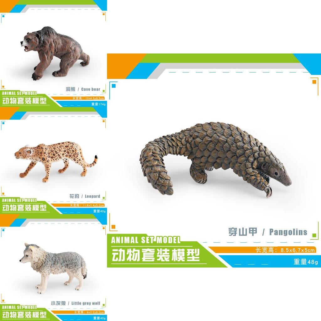 Bears Mammoths Pvc Simulation Animal Models With Static Wildlife Figures For Education