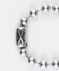 Sheen666 Crossbone Ball Chain Silver Bracelet 8Mm