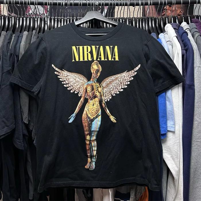 

26 90-е Nirvana In Utero Группа Курт Кобейн Футболка Размер S-5XL Хлопок Мужская DO223 Унисекс Футболка XXXXL