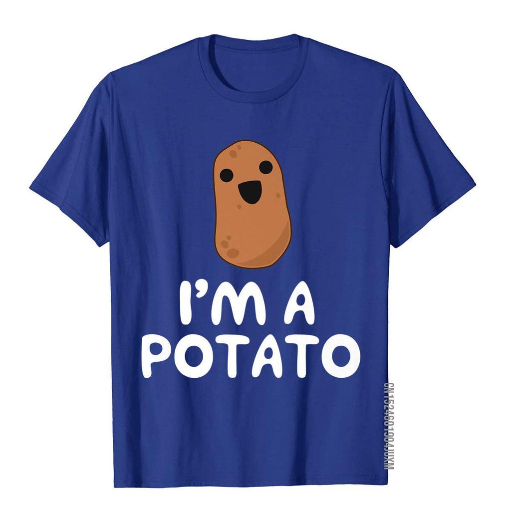 Im A Potato Funny Potato Tshirt Vegetable Food Gag Gift Tshirt Cotton Unisex Top Tshirts Moto Biker Tees Company 3d Style