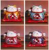 Lucky Cat Ceramic Ornaments - Cute Cartoon Decorations & Creative Gifts
