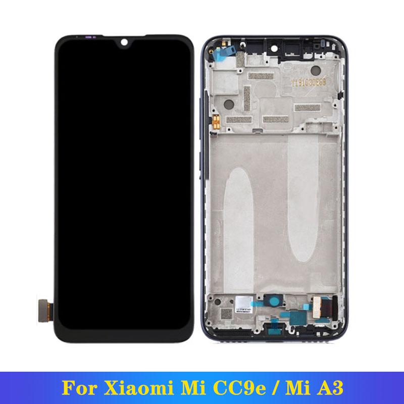 

100% протестированный TFT ЖК-экран дигитайзер полная сборка с рамкой для замены сенсорного экрана ЖК-дисплея Xiaomi Mi CC9e / Mi A3