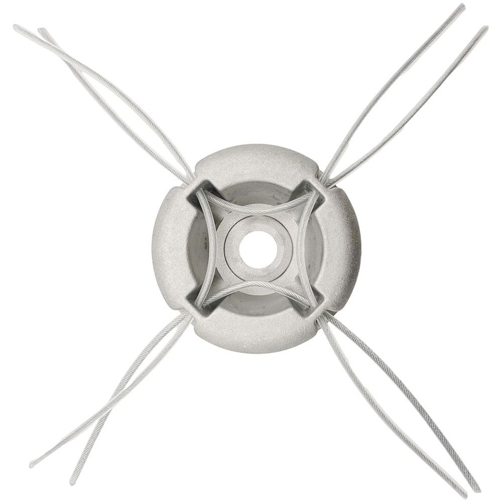 1Pcs 5/8 Inch/15mm Aluminum Trimmer Head Wire Rope Through Hole String Trimmer Replacement Head Universal Weed Head Accessories