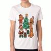 Christmas Cherry Tree Unisex Cotton T Shirt, Premium Cotton Graphic Print, Durable, Relaxed Fit, Fashionable Holiday Tee, Casual Style, Daily Wear,  C