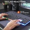 Combo clavier et souris gaming - the g-lab - yttrium - rétroéclairé - 2600 dpi - filaire