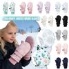 Windproof Children Ski Gloves Waterproof Warm Mittens Printed Kids Winter Gloves Baby Boy