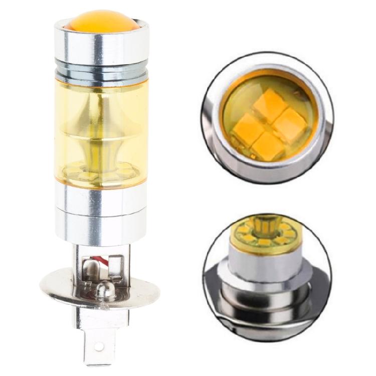 1000 Lumens Bright Light Bulbs LED Fog Lamp Bulb for Car H1 100W 20 LEDs DRL Driving Fog Light Bulbs Replacement