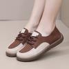 Dam Casual Sneakers Bekväma Snörskor Promenadskor Halkfria Lätta Träningsskor för Kvinnor Gym PU-läder Utomhus Löpning Tennisskor