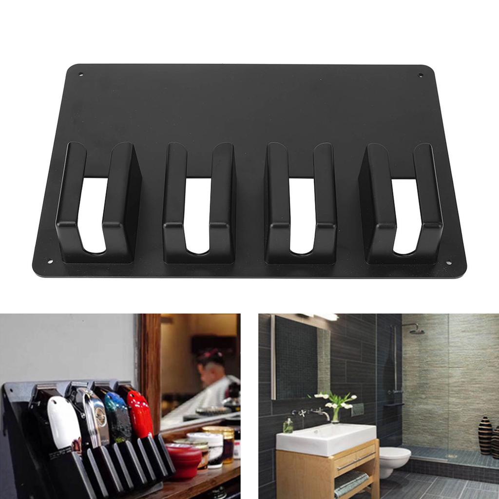 Haarschneiderhalter 4 Schlitze Rutschfest Friseur-Haarschneider Aufbewahrungsständer für Friseursalon
