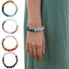 Women Bracelet Elastic Rope Faux Tiger Eye Stone Beads Bracelet Comfortable To Wear Wristband Versatile Accessories
