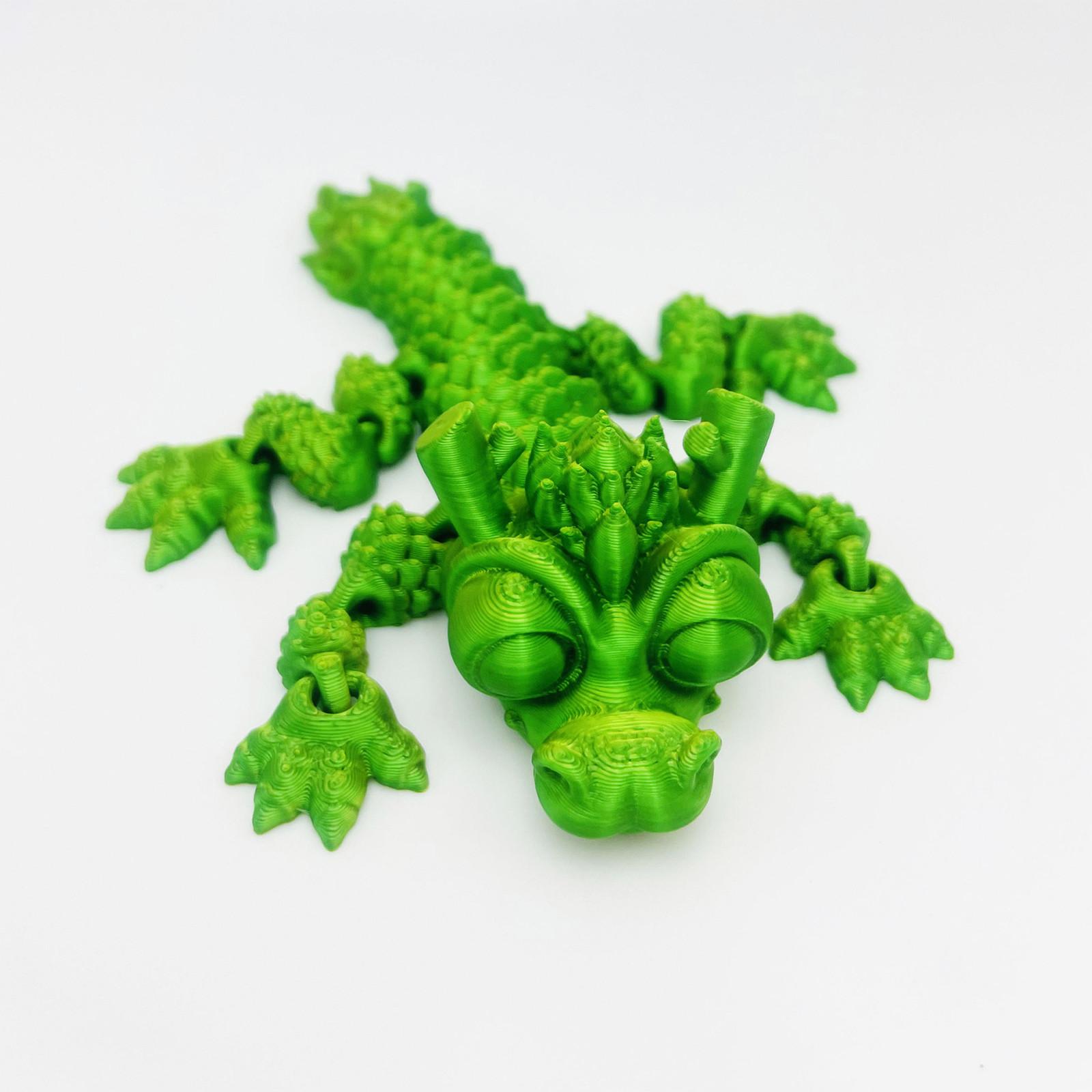 

Дракон з 3D-друком Дракон з 3D-друком Шарнірний дракон з 3D-друком для прикраси домашнього столу автомобіля One Size