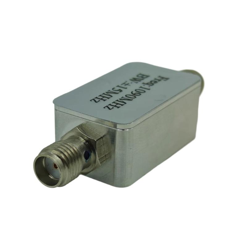 SMA Thread Connector 416MHZ/1090MHZ Bandpass Filter with Aluminum Shell Band Pass Filter for Low Pass High Pass Filter