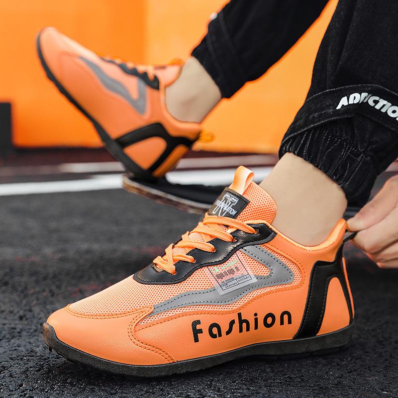 Fall New Net Men's Shoes Sports Casual Men's Shoes Trend Fashion Lace-up Driving Shoes