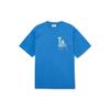 MLB Los Angeles Dodgers Logo Print Loose Fit Crew Neck Short Sleeve T-Shirt Unisex Tops Blue 3ATSB0333-07BLS
