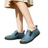 Casual Flat Round Toe Slip-On Shoes for Men and Women Lightweight Flexible Sole Comfortable Walking Shoes