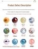 Mei Zhuo Double-Color Blue Mica Crystal Round Bead Bracelet