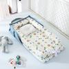 Portable bed-in-bed baby crib foldable newborn bed removable bionic anti-pressure bb bed-in-bed